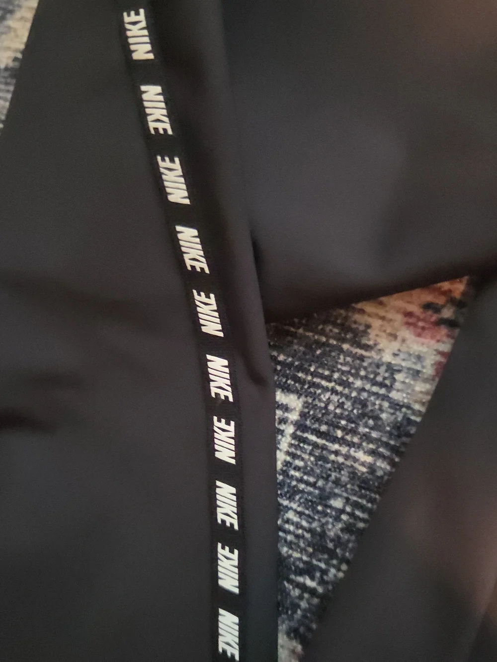 Nike Black Bomber Jacket with White Logo